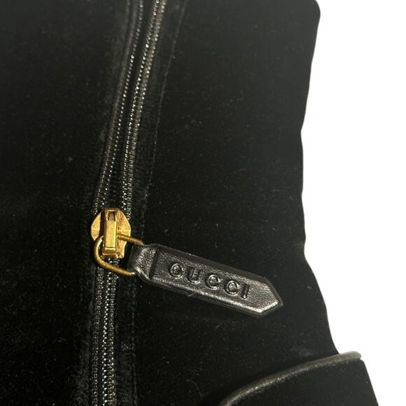 Velvet glitter heel bee boot - Picture 4 of 5